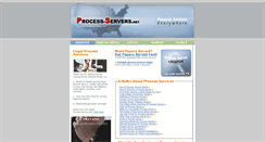 Desktop Screenshot of process-servers.net